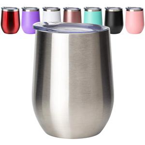 Gobelet de <span class=keywords><strong>vin</strong></span> Double <span class=keywords><strong>en</strong></span> <span class=keywords><strong>verre</strong></span> isolé, de qualité alimentaire, personnalisé pour l'extérieur, métal rose léger <span class=keywords><strong>en</strong></span> <span class=keywords><strong>acier</strong></span> <span class=keywords><strong>inoxydable</strong></span>, avec couvercle <span class=keywords><strong>en</strong></span> paille, unités - Product Image 3
