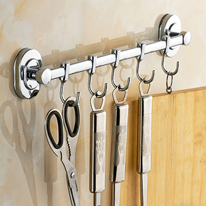 Saint Ruijia Stainless Steel <b>Wall</b> Hooks 230mm 3 4 5 6 Hooks Kitchen Bathroom Clothes <b>Hanging</b> <b>Storage</b> Rack - Product Image 1