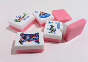 Juego de Mahjong Americano Moderno de Rescate Canino Directo de Fábrica, Regalo para Amantes de Mascotas, Fichas de Mahjong de Plástico, Kit Completo, Listo para Enviar - Product Image 6