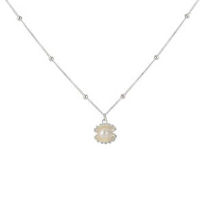 WENCHI Delicate Design Ladies Natural <b>Pearl</b> <b>Necklace</b> S925 <b>Sterling</b> <b>Silver</b> Shell 450g - Product Image 2