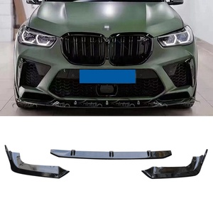 For BMW F95 X5 X5M Gloss Black Front Bumper Lip Front <b>Splitter</b> Chin Spoiler 2020+ - Product Image 1