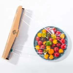 Composteerbaar Cling Wrap 11.8 "X 300 Ft, extra Dikke | Nieuwe Ontwerp | Gemakkelijk Te Gebruiken Met Dia Snijder Plastic Wrap Voor Voedsel, Groen Bpa