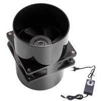Ventilateur de conduit 100 Mm DC12V ventilateur d'échappement compact 6000RPM Double roulement à billes régulateur de vitesse d'extraction d'air et vis contrôle de vitesse