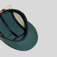 Gorra Deportiva de Secado Rápido con Bloques de Color Personalizados, 100% Poliéster, Visera Plana, Panel Suave, Gorra de Béisbol Atlética con Visera Curva Delgada para Verano