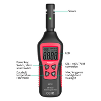 Alat Pengukur EMF 3-in-1 untuk Berburu Hantu, Penguji Radiasi Elektromagnetik, Detektor Suhu, Inspeksi EMF