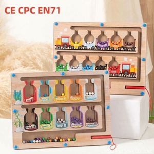 Montessori Toy Wooden Toddler Magnetic Color and Number Maze Preschool Learning Activities Christmas & Birthday <b>Gift</b> for Kids - Product Image 1