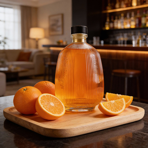 Bouteille <span class=keywords><strong>de</strong></span> vin <span class=keywords><strong>de</strong></span> fruits <span class=keywords><strong>de</strong></span> 385 ml, verre côtelé avec <span class=keywords><strong>base</strong></span> ronde, bouteille <span class=keywords><strong>de</strong></span> spiritueux, directement <span class=keywords><strong>de</strong></span> l'usine - Product Image 2
