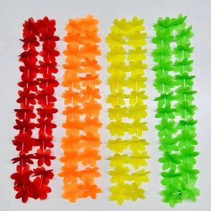 Collier de cou et de poitrine Hawaï<span class=keywords><strong>en</strong></span> pour fête, décoration, avec pampilles <span class=keywords><strong>en</strong></span> <span class=keywords><strong>paille</strong></span>, pour la danse, couronne de fleurs, leis - Product Image 1