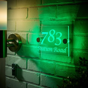 Support mural personnalisé en acrylique transparent pour enseigne lumineuse néon, support de menu, plaque lumineuse LED, vente en gros - Product Image 5