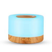 Humidificateur d'air ultrasonique en bois à vente chaude, humidificateur à brume fraîche de 700 ml, diffuseur d'huiles essentielles, diffuseur d'arômes