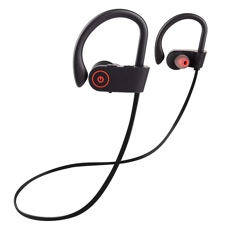 Waterproof U8 BT5.1 Neckband Headset Gaming in-ear Earphone Auriculares Bluetooth Running Sports Headphones TWS Wireless Earbuds