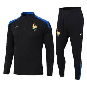 Traje de Entrenamiento de Fútbol de la Selección Nacional de Brasil, Francia, Alemania, Inglaterra, Argentina, Portugal, Italia, <span class=keywords><strong>Manga</strong></span> <span class=keywords><strong>Larga</strong></span>, Cintura Elástica, Poliéster - Product Image 5