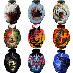 Los fabricantes venden directamente nuevo estilo <span class=keywords><strong>Plus</strong></span> <span class=keywords><strong>Size</strong></span> <span class=keywords><strong>Pullover</strong></span> Animal Printing Hoodie 3D Printed Hoodies para hombres - Product Image 2