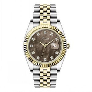 Set di Orologi al Quarzo in Acciaio Inossidabile per Coppie, Impermeabili, Orologi da Polso alla Moda, Regalo di San Valentino per Uomini e Donne - Product Image 6