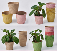 DD3193 jardin graine pépinière papier tasse ronde plante germination herbe démarreur pulpe Pot semis plateaux biodégradables tourbe Pots