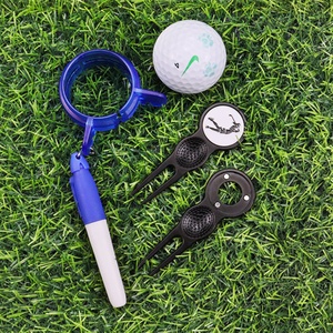 Marcador de pelota de golf de cobre con diseño personalizado, accesorios de alineación, disco plano único de zinc, caja de latón, epoxi, para gimnasio y golf - Product Image 4