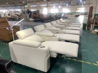 Fauteuil inclinable en velours pour home cinéma, toucher doux et luxueux, élégant, pour salle de cinéma
