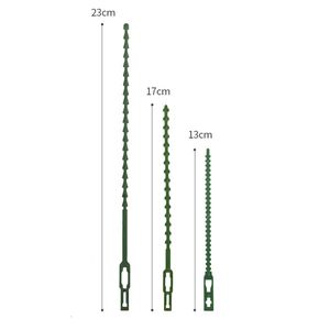 Attache de câble réglable en plastique pour plantes Attaches torsadées en plastique vert pour fournitures de jardin Cordes de reliure fixes pour vignes grimpantes - Product Image 3