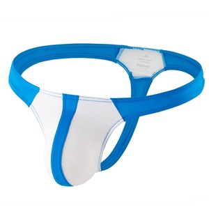 Người Đàn Ông Của Sexy Thấp Tăng Bikini Thong Màu Khối Sọc Đồ Lót Từ Băng Lụa Thoáng Khí Spandex/Nylon Cross-Biên Giới Xuất Khẩu - Product Image 1