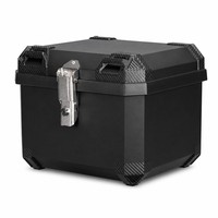 Boîte à bagages pour moto 45L en PP, étanche, coffre arrière, verrou de sécurité, anti-choc, pour scooter, rangement de casque
