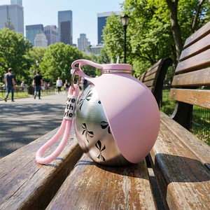 304 Stainless Steel Portable Pet Water Bottle 500ml Leak-Proof <b>Dog</b> Travel Cup Outdoor Pet Water Dispenser for <b>Dogs</b> - Product Image 4