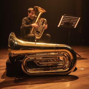 Tuba Rotatoria 4/4 Bb de 4 Válvulas con Lacado Dorado y Estuche (TU99457G-SYY) - Product Image 2