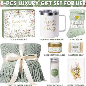 Navidad Día de San Valentín <span class=keywords><strong>Feliz</strong></span> cumpleaños taza de café vaso de vino Caja de Regalos conjunto para mujeres mamá su amiga hermana esposa abuela - Product Image 2