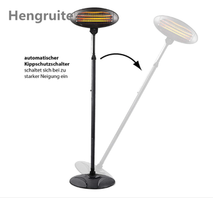 새로운 디자인 최고의 전기 적외선 야외 파티오 히터 3pcs 석영 가열 튜브 - Product Image 5