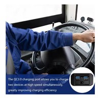 Chargeur double USB QC 3.0 à charge rapide 12V/24V 36W, prise de courant rapide pour camping-car, remorque, fourgonnette, voiture, bateau