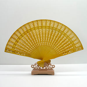 Abanicos de Mano de Bambú con Impresión y Grabado Personalizados a Precio Económico, Abanico de Madera Plegable como Regalo Promocional para Decoración de Bodas y Fiestas - Product Image 2