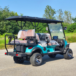 Nouvelle voiturette de golf tout-terrain puissante à 6 places en acier, batterie au lithium 48V 5KW, 30-50 km/h, service à vie, véhicule électrique, <span class=keywords><strong>club</strong></span> de golf - Product Image 2