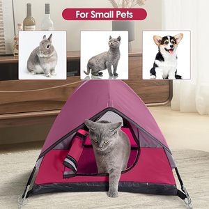 Carpa Portátil para Mascotas, Gatos y Perros Pequeños - Refugio Plegable para Viajes en Interiores y Exteriores con Puerta con Cierre y Ventana de Malla - Product Image 5