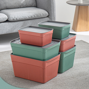 Youloli Colourful Multipurpose Plastic Portable Clothes Wardrobe Organizer Toys Boxes Stackable Storage Box And Bins Set