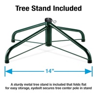 Sapin de Noël artificiel tendance en PVC, 7 pieds, vert clair, avec base métallique durable, tailles personnalisées. Meilleures ventes 2026