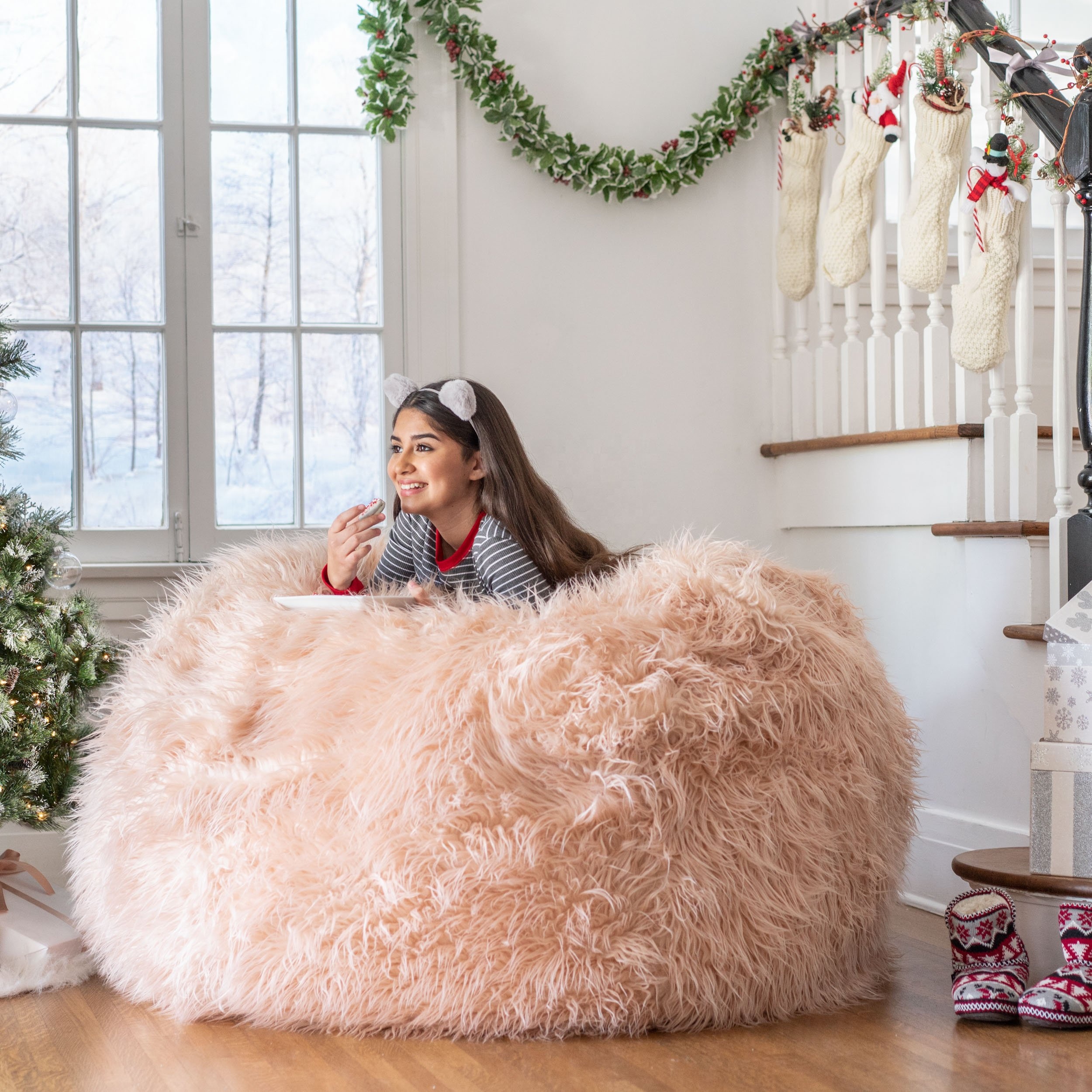 Big Fluffy Chairs Stylish Comfortable Bean Bags