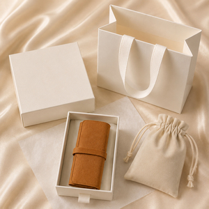 Trendy Tan Suede <strong>Jewellery</strong> Pouch Set Portable Microfiber Jewelry Holder Bag Personalized Folding <strong>Jewellery</strong> Organizer Supplies - Product Image 5