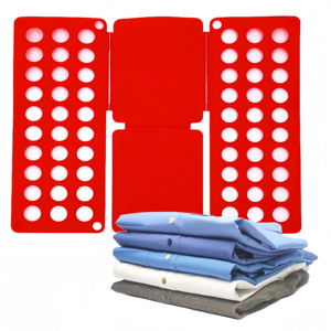 Piegatrice per Vestiti Rapida e Pratica, Riutilizzabile, in Plastica Rinforzata, per Camicie, <span class=keywords><strong>T</strong></span>-<span class=keywords><strong>Shirt</strong></span>, per Bambini e Adulti, per la Casa - Product Image 1