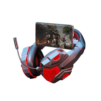 Casque de jeu sans fil Bluetooth HiFi à réduction de bruit avec lumière LED, tendance et en promotion