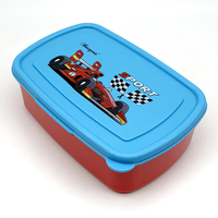 Boîte à lunch portable de dessin animé avec couvercle en plastique chauffable, récipient alimentaire micro-ondable pour étudiants, travailleurs et fêtes
