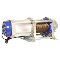 Nouvelle treuil électrique à câble en aluminium avec protection contre les surcharges, étanche, 1 tonne, IP55, télécommande, double rail pour chantier de construction
