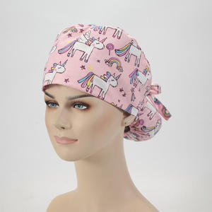 Casquette chirurgicale infirmière en tissu tissé réglable pour usage médical, vétérinaire, hospitalier, chapeau de travail pour vétérinaires et pharmaciens - Product Image 4