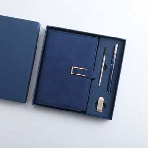 Business Notebook & Notepad Leather Office <b>Diary</b> Pen Gift Set with Promotion for <b>Work</b> & Study - Product Image 2