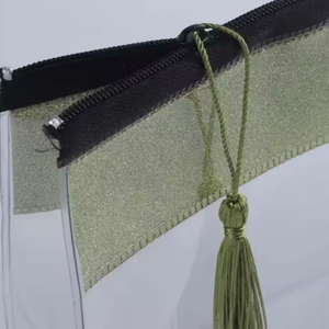 Bolsa de cosméticos de PVC transparente para viajes con logotipo personalizado promoción bolsa de maquillaje transparente con cremallera - Product Image 3