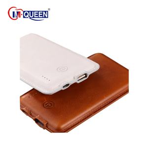 Banque d'alimentation portable M-Queen 8000mAh en PU pour charger les téléphones mobiles, étui en cuir, banque d'alimentation - Product Image 3
