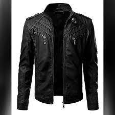 Venta al por mayor Plus Size Men's Winter Jacket Moto Coat Style Impermeable con diseño de moda Cheap Plus Size Men's Driving Jacket - Product Image 6