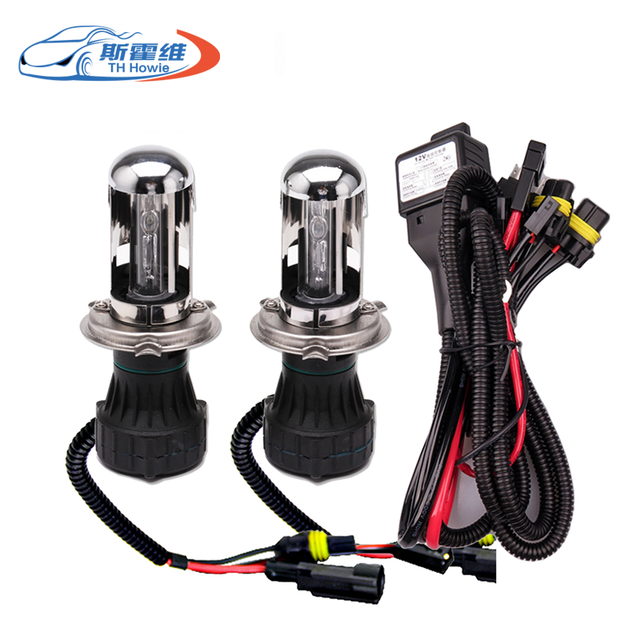 35W 55W H4 Hi/Lo HID Xenon Light Bulb 4300K 5000K 6000K 8000K 10000K 12000K 12V Car Auto Bi Xenon Headlight Replacement Kit