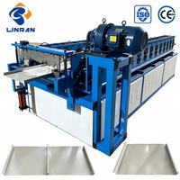 Machine de formage de profilés de toiture en acier verni LINRAN en vente directe, machine de fabrication de tuiles à joint debout coniques droites et à verrouillage rapide
