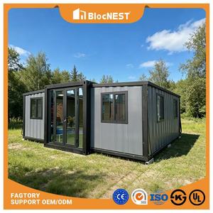 Casa Prefabbricata Modulare Espandibile a 2 Camere da Letto di Alta Qualità, Bungalow Container Pieghevole <span class=keywords><strong>in</strong></span> <span class=keywords><strong>Vendita</strong></span> Diretta dalla Fabbrica - Product Image 1