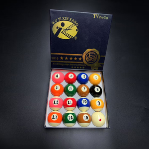 Super alta qualità Xin Kang 57.2mm 2-1/<span class=keywords><strong>4</strong></span> "taglia 6 pallina rossa <span class=keywords><strong>5</strong></span> stelle TV Pro biliardo Set di palline da biliardo - Product Image 2