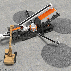 מותאם אישית 100ton נייד חצץ מכונת גלגל סוג של אבן מסרון צחור צמח מחיר המפעל - Product Image 1